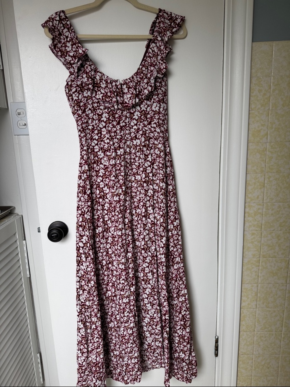Madewell Floral Ruffle Maxi Dress - Picture 3 of 3